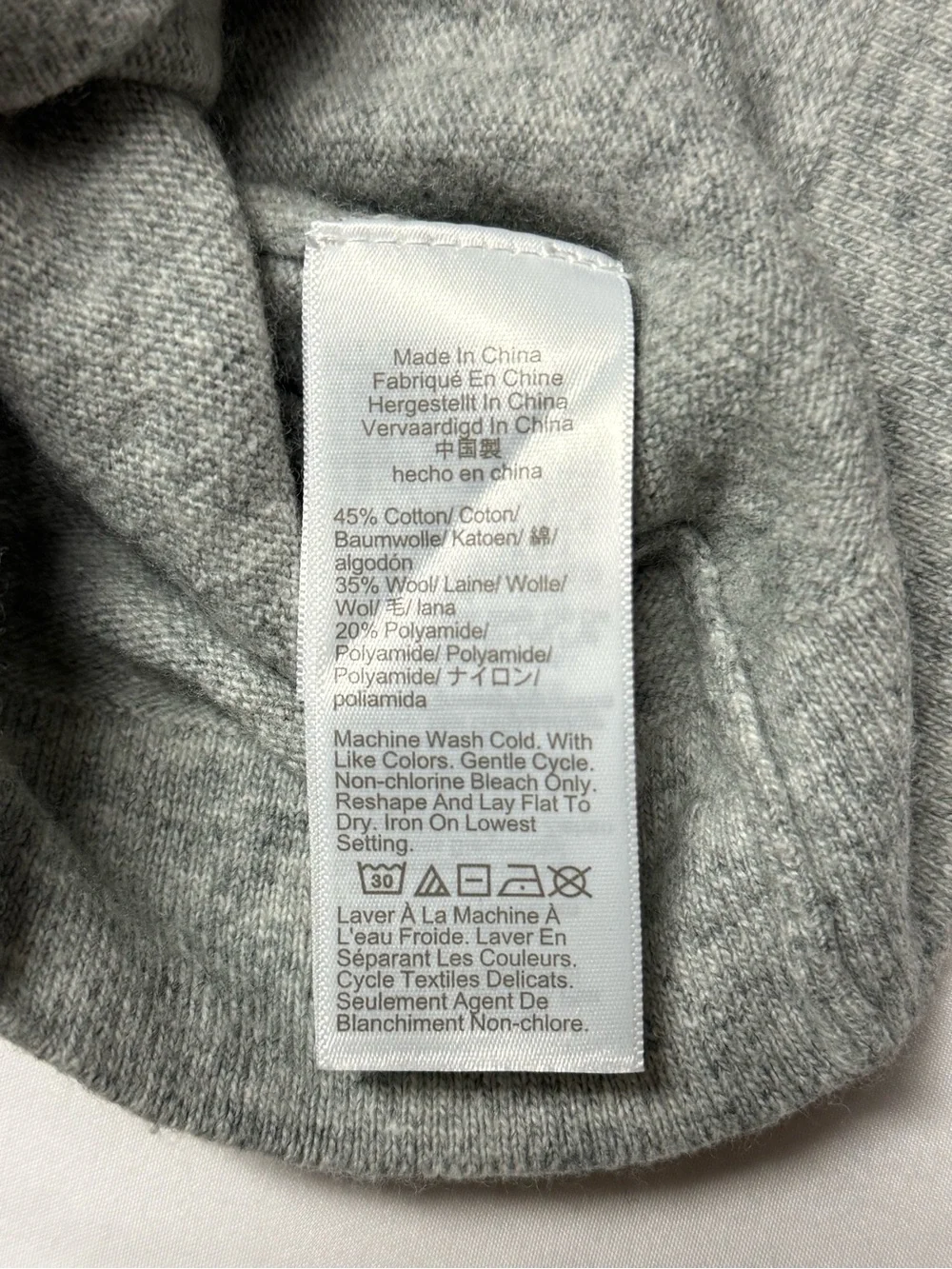 J. Crew Heather Gray Crewneck Sweater